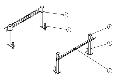 SUPORTES DE FUNIL ROTORDOS (AÇO EM FORMA DE C) 