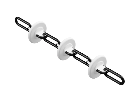 [1-0722-3] CHAIN DISK 60/43   P71.5  E-Coat  Full injection