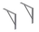  WALL  SUPPORTS SET  L  ANGLE 608 x 608
