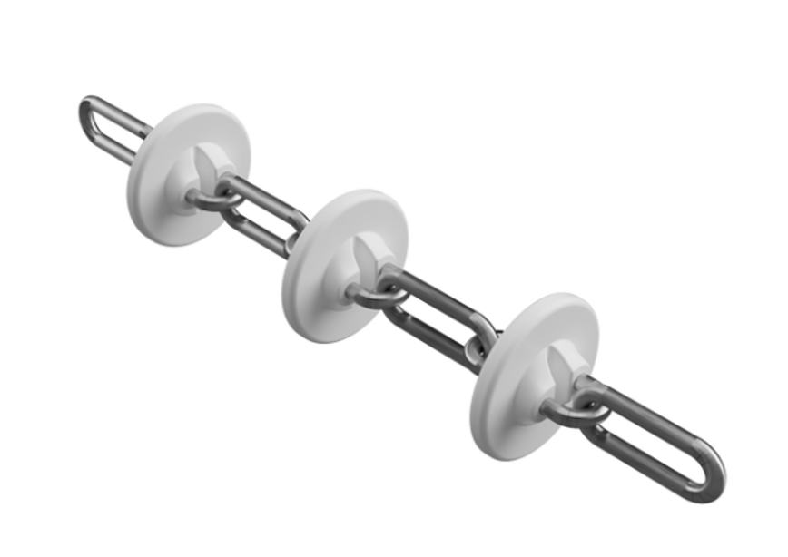 [01010002] Chain with disks D48mm for ChainLine  60 open injection,Electroplated galvanizing