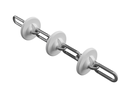 Chain with disks D48mm for ChainLine  60 open injection,Electroplated galvanizing