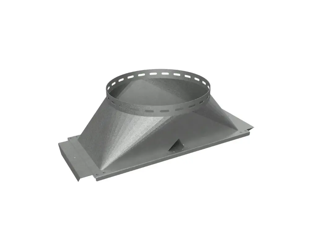 Doppel-Siloanschluss V440G, mit vertikalem Flansch 440 mm