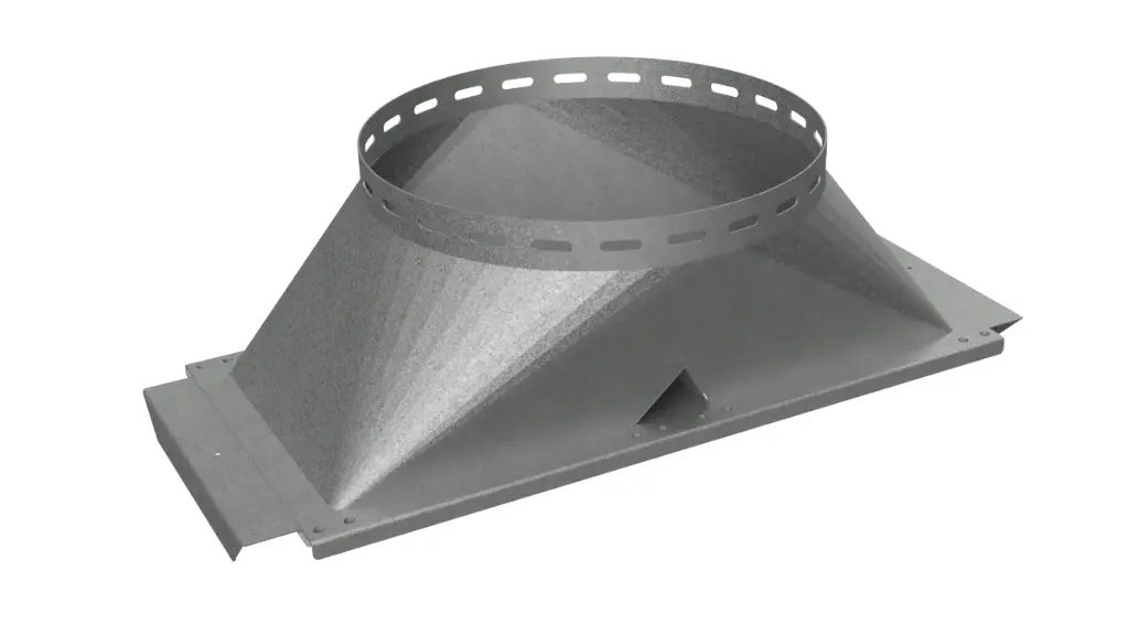 Double Silo connection with vertical flange 440 mm