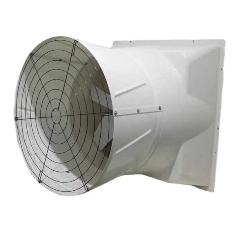 51" Exhaust Fan AC Glasfiber  -  PVC Shutters - 6 Blades