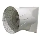 51" Exhaust Fan AC Glasfiber  -  PVC Shutters - 6 Blades