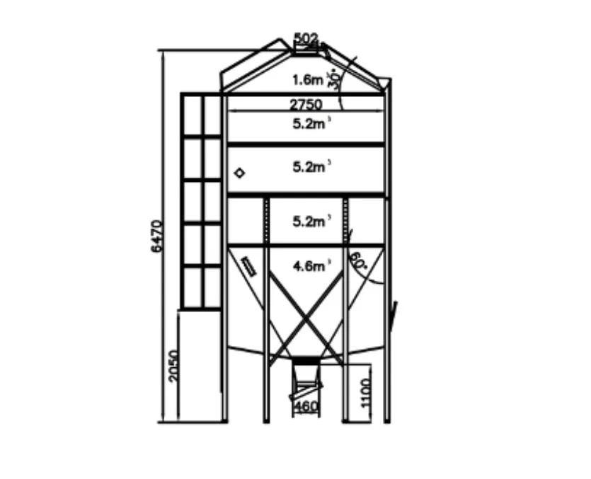 [01150017] SILO  GF 22m³  - 14T 