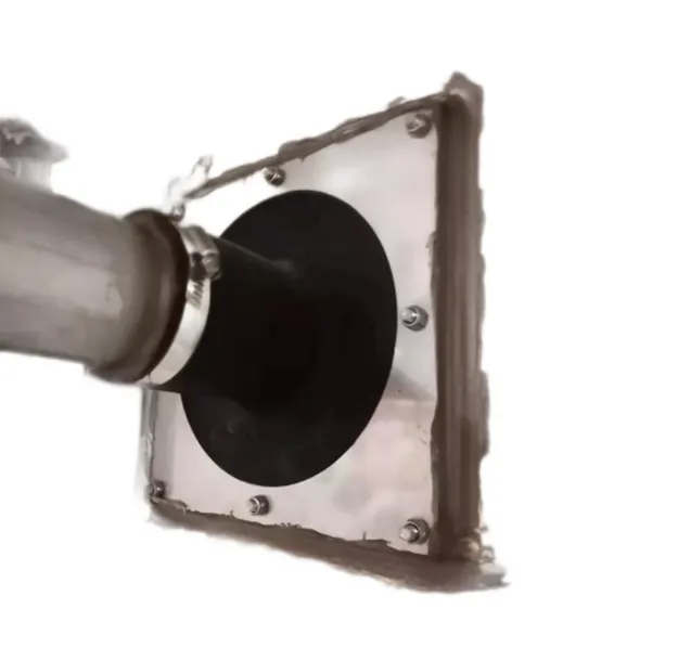 [1.05.03.156] T60 pipe for wall penetration fixation with sealing plate 1.5*160*160 (SS304)