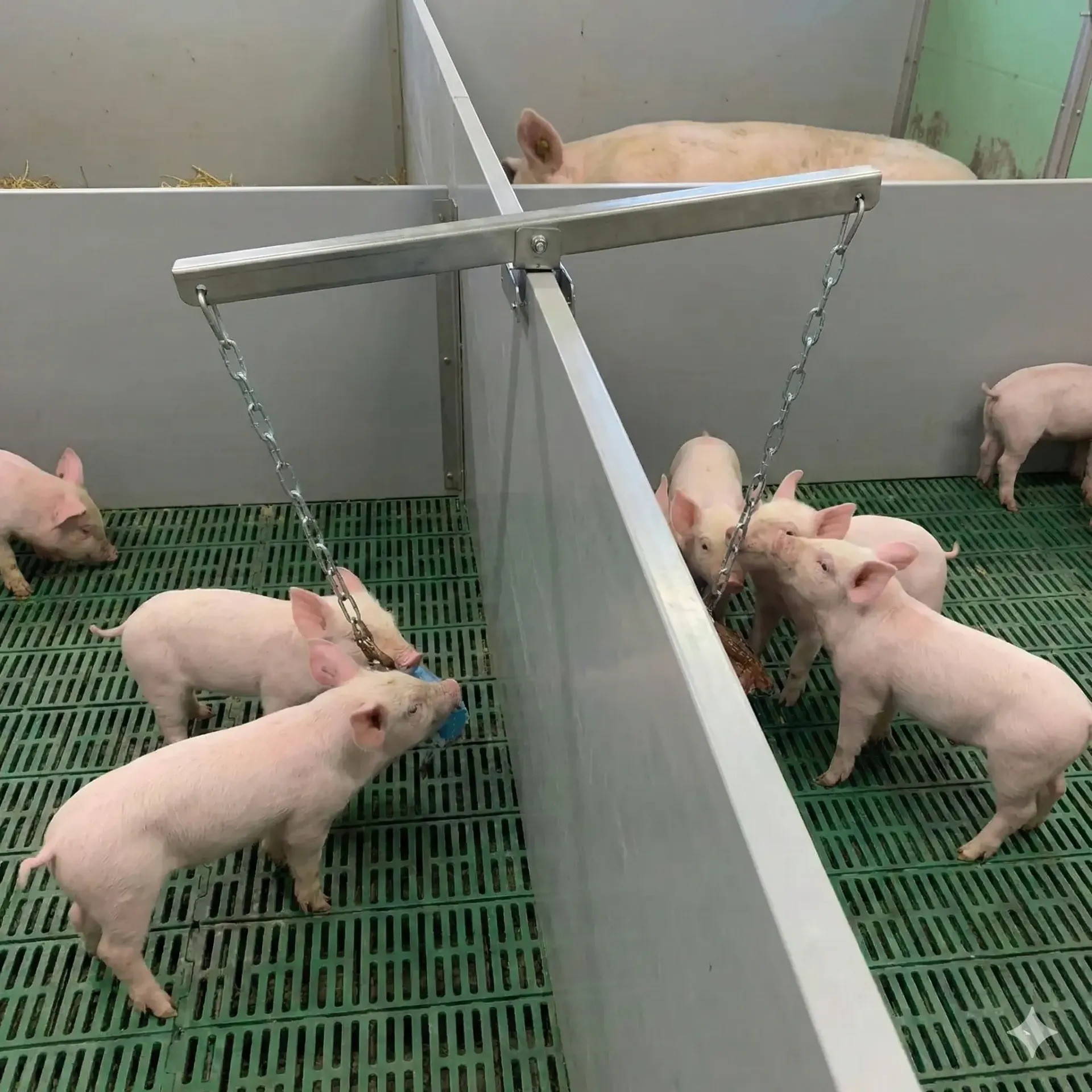 Seesaw bar for chain mounting