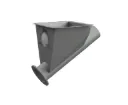 SIMPLE HOPPER AUGER RECEIVING HOPPER，75MM,1 LINE 30°