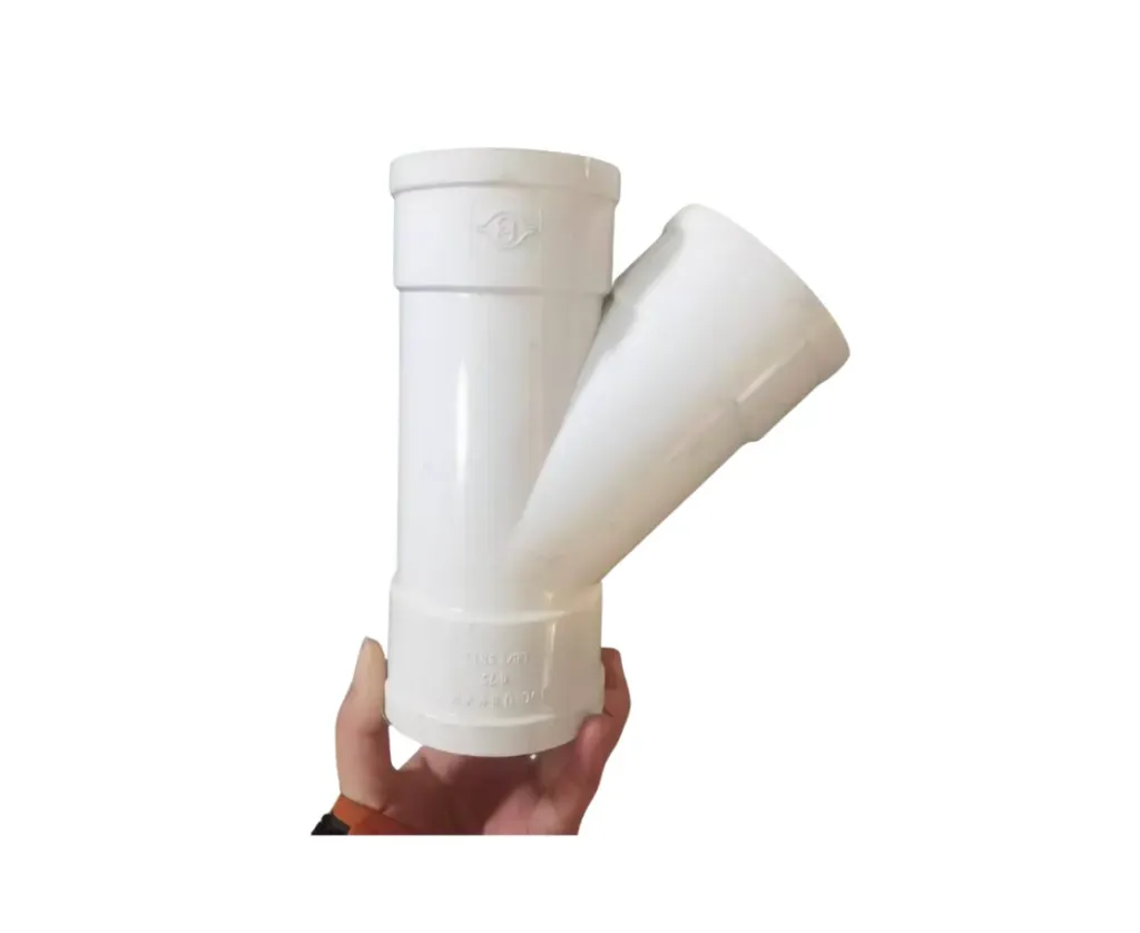 [0299WG3083] 45° Y-Connector, INSIDE DIA 75MM, WHITE