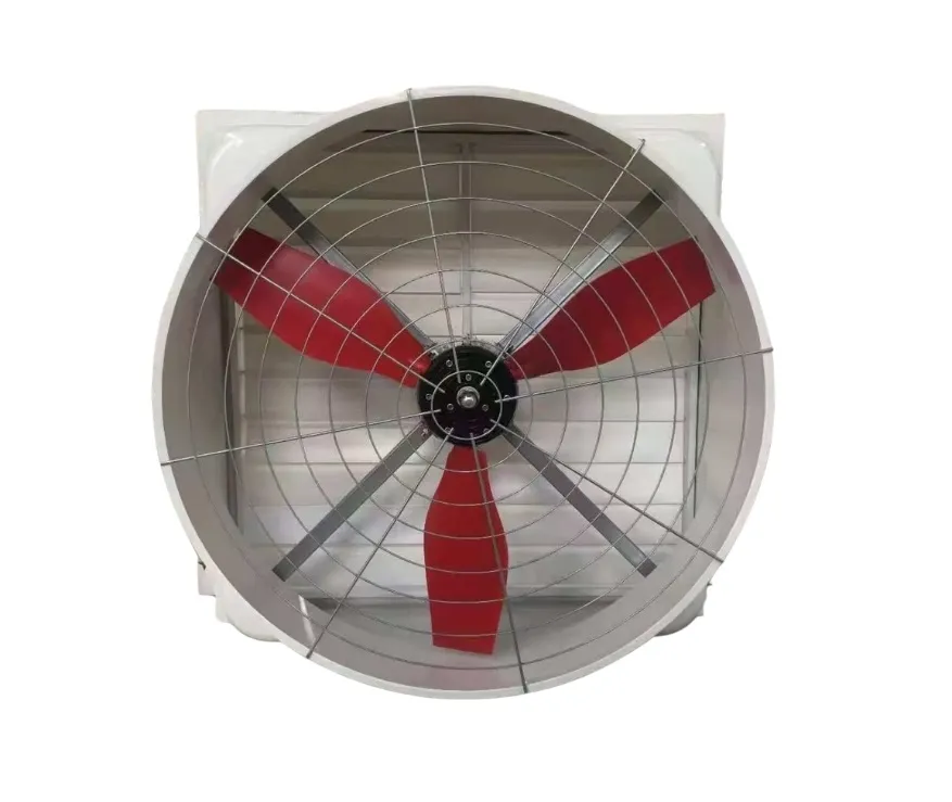 36" Exhaust Fan AC Glasfiber - PVC Shutters  - 3 Blades