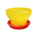 Feeder pan for broiler nursery