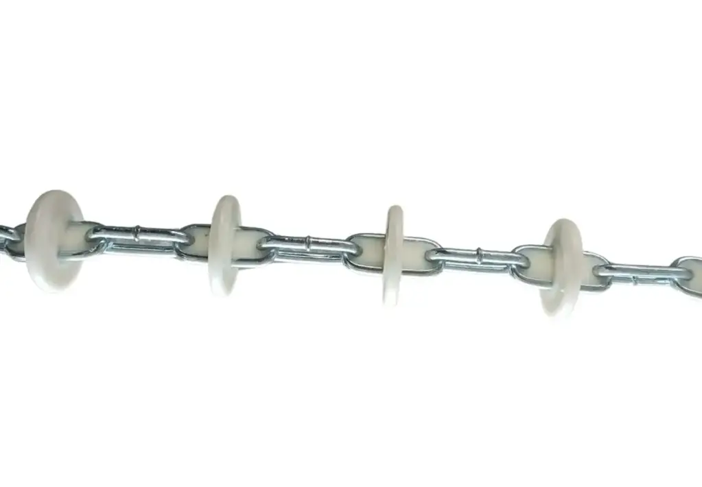 CONVEYOR CHAIN 43MM.  LONG LIFE ELECTRO-GALVANIZED, full injection
