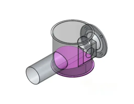 [1.08.01.072] Botton Lid  Flex Auger 75 transfer