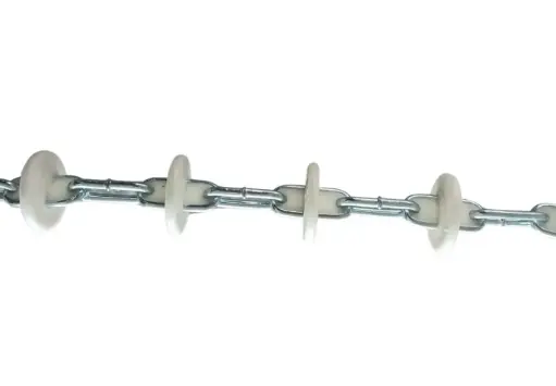 [1.05.02.010] CHAIN D43, long life, electro-galvanized, full injection